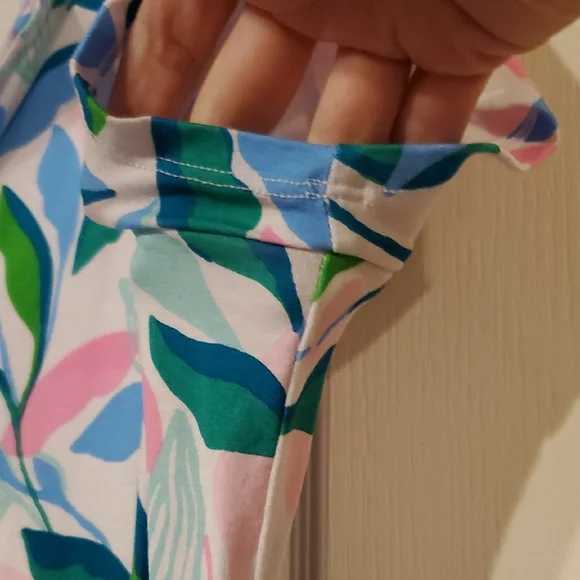 Lilly Pulitzer UPF 50+ Sophiletta Dress Water Lily Green Leaf Me In Paradise - Picture 4 of 6